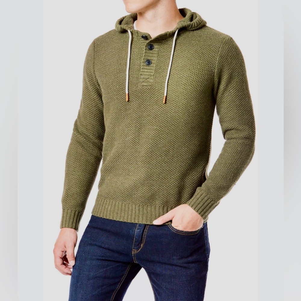 UNIONBAY Nocturne Textured Sweater Hoodie Size Large